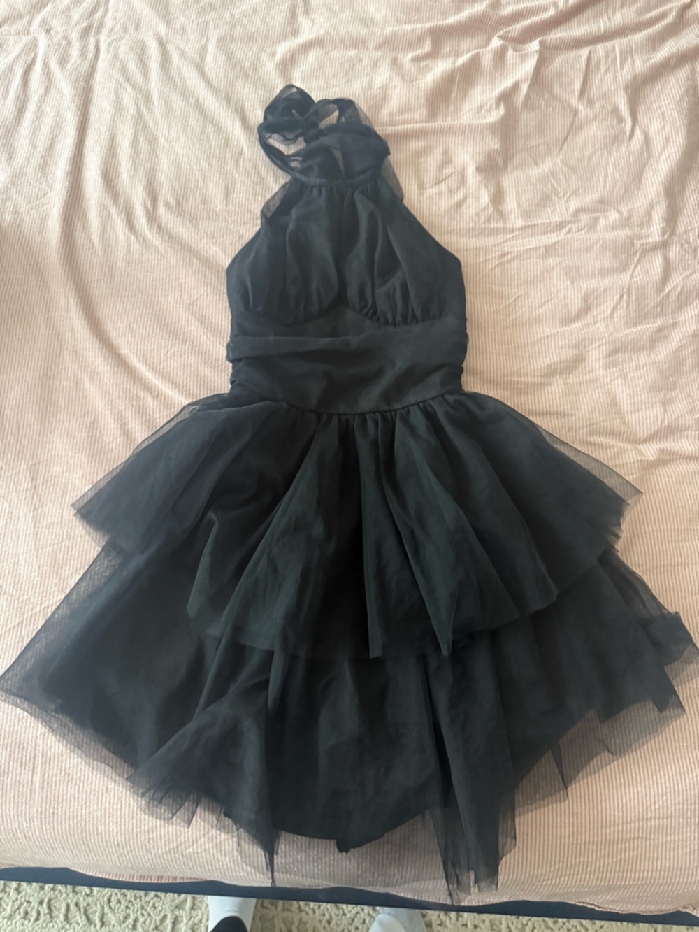 ANDREE BY UNIT Black Layered Tulle Party Dress - Picture 4 of 10